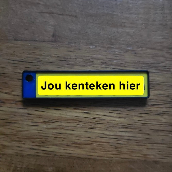 kenteken sleutelhanger op maat